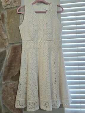 Crochet Lace Fit and Fare Sleeveless Dress
